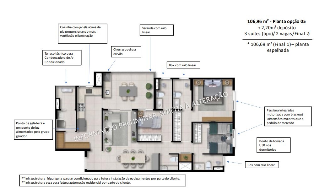 Apartamento à venda com 109m², 3 quartos com vaga - 26