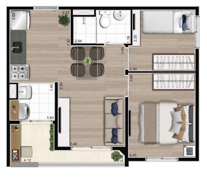 Apartamento à venda com 38m², 2 quartos com vaga - 19