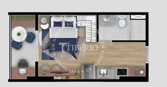 Studio à venda com 25m², 0 quartos sem vaga - 20