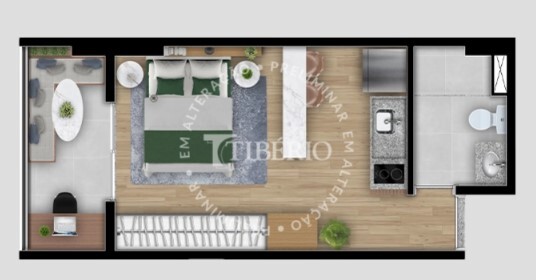 Studio à venda com 27m², 0 quartos sem vaga - 20