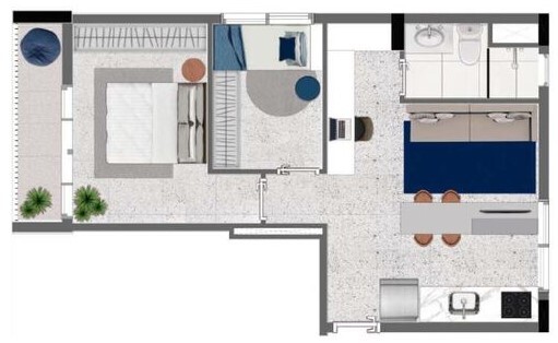 Apartamento à venda com 46m², 2 quartos com vaga - 12