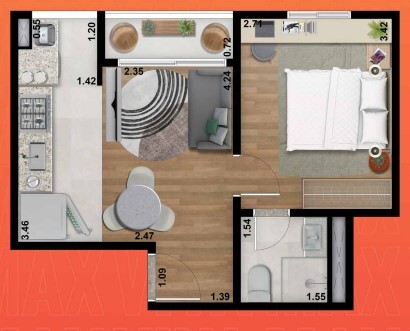 Apartamento à venda com 32m², 1 quarto sem vaga - 11