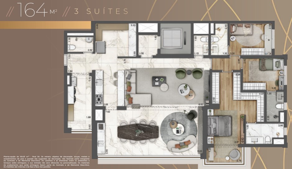 Apartamento à venda com 164m², 4 quartos com vaga - 20