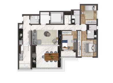 Apartamento à venda com 118m², 3 quartos com vaga - 21