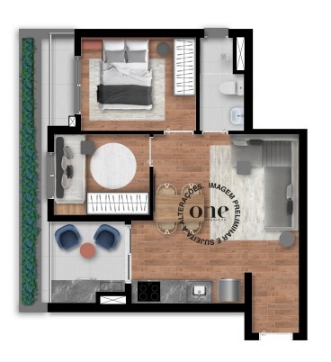 Apartamento à venda com 49m², 2 quartos com vaga - 19