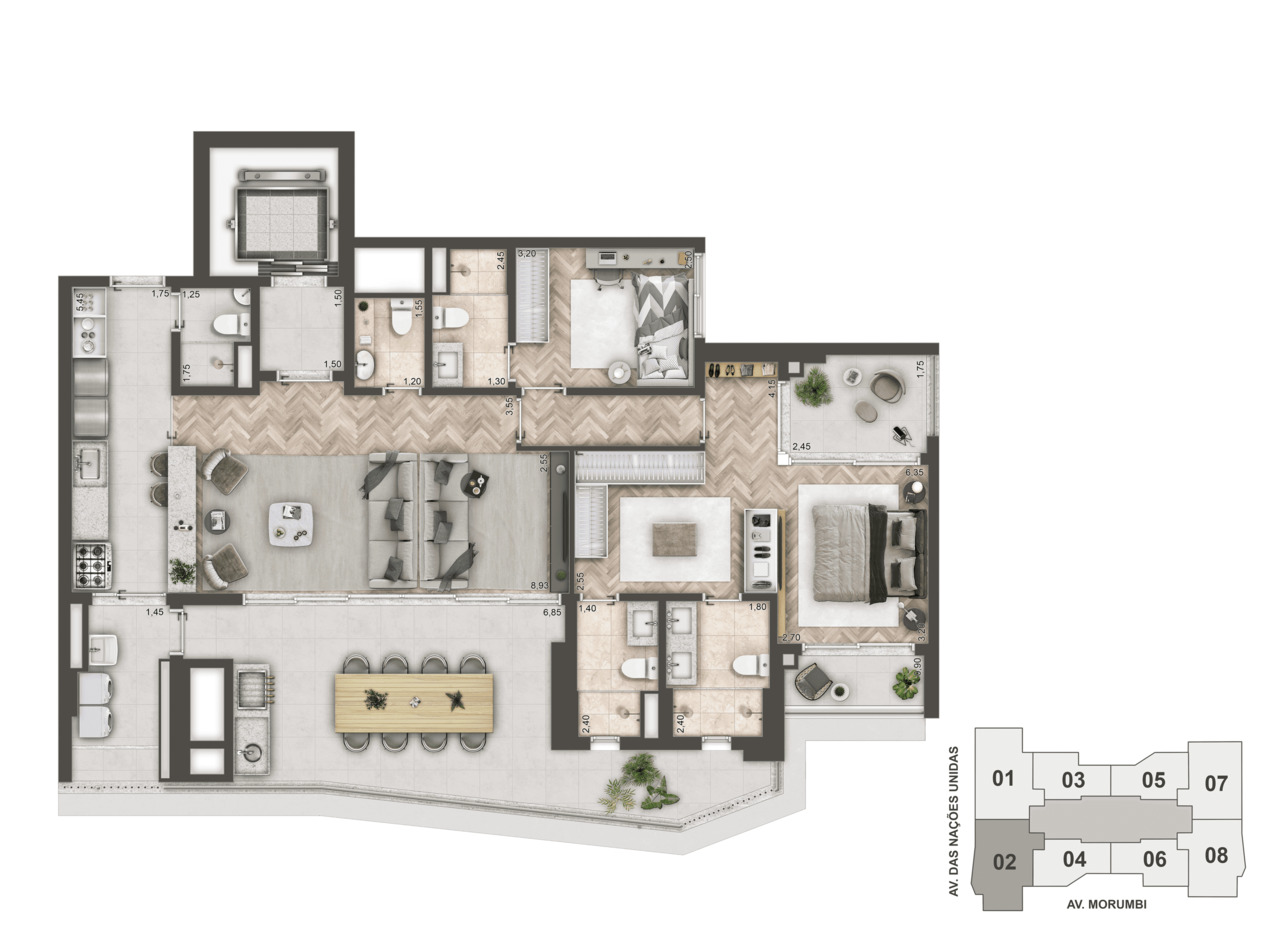 Apartamento à venda com 144m², 3 quartos com vaga - 22