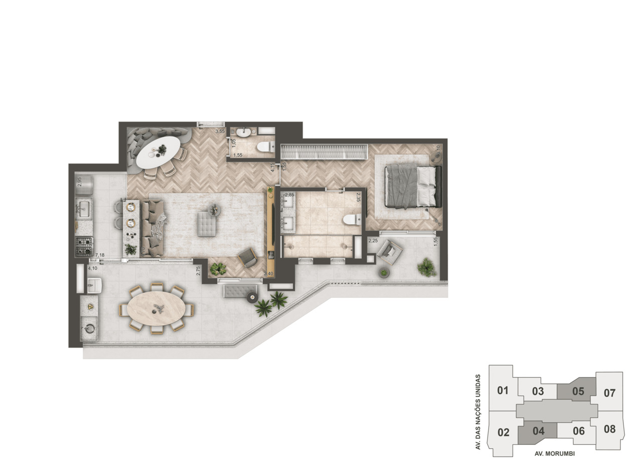 Apartamento à venda com 89m², 2 quartos com vaga - 21