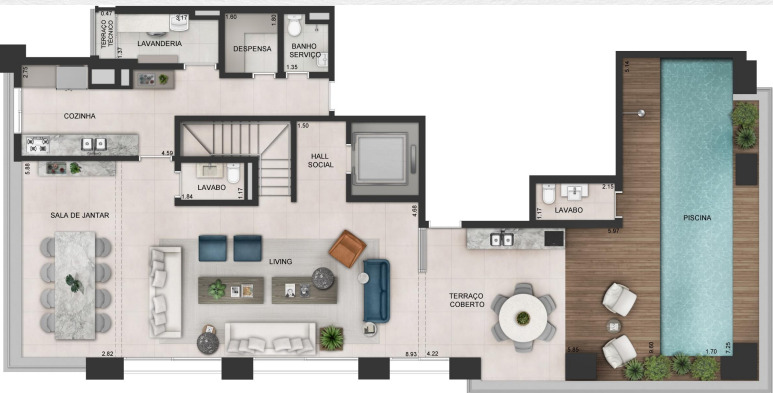 Apartamento à venda com 357m², 4 quartos com vaga - 15