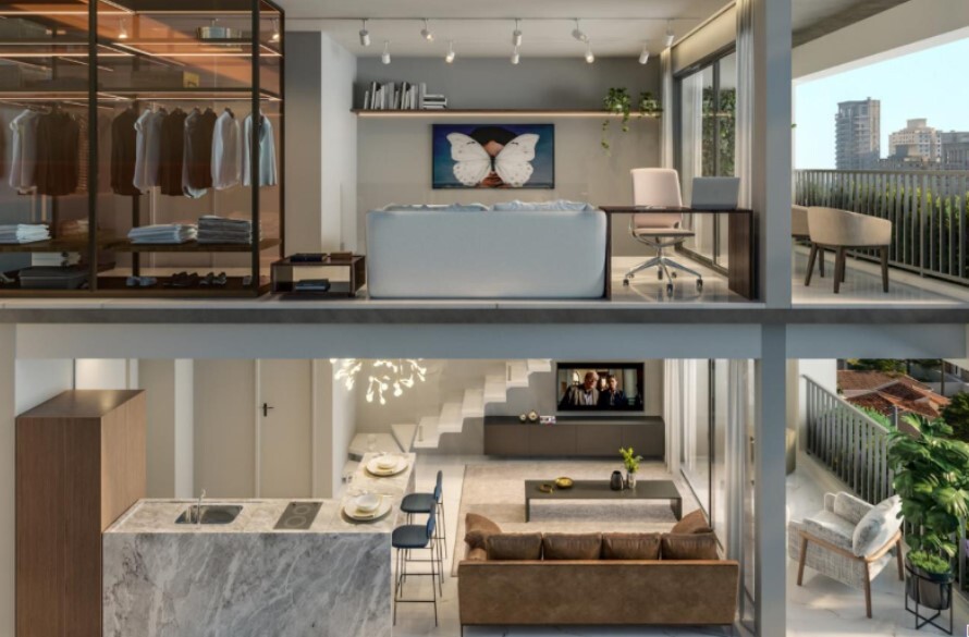 Apartamento à venda com 61m², 1 quarto sem vaga - 17