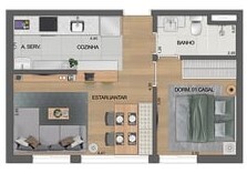 Apartamento à venda com 33m², 2 quartos sem vaga - 28