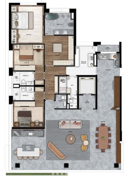 Apartamento à venda com 231m², 3 quartos com vaga - 37