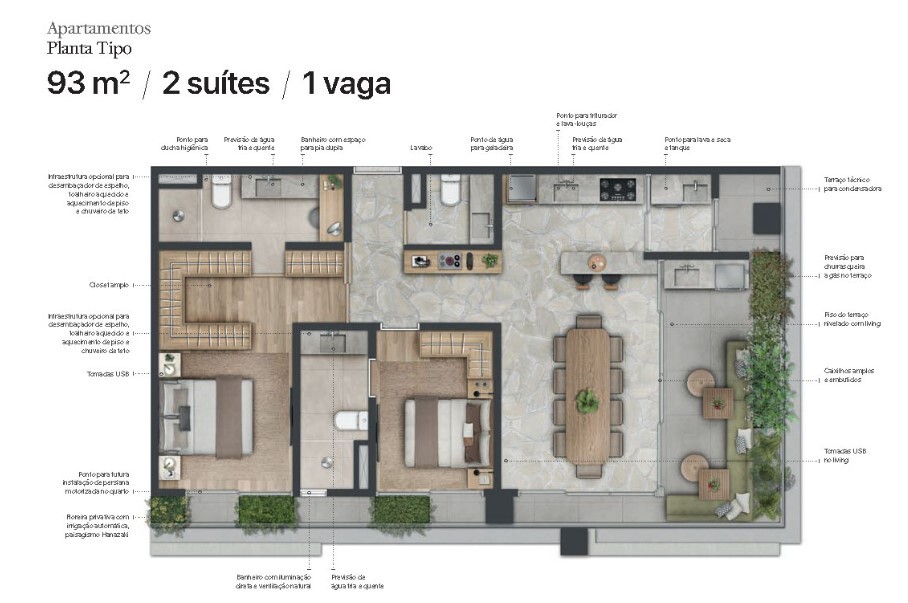Apartamento à venda com 93m², 2 quartos com vaga - 29