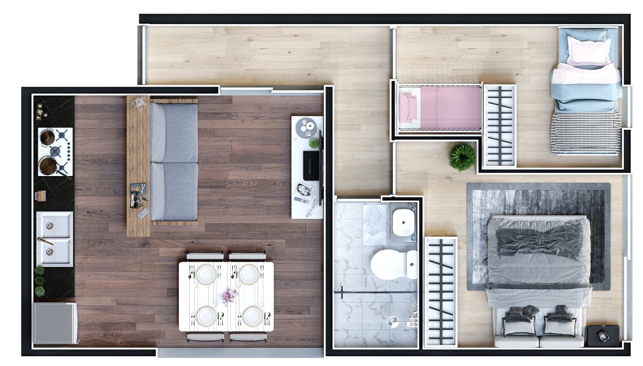 Apartamento à venda com 41m², 2 quartos com vaga - 18