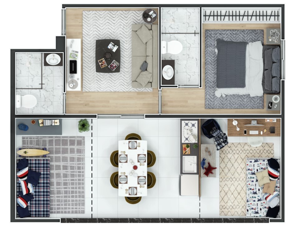 Apartamento à venda com 59m², 2 quartos com vaga - 14