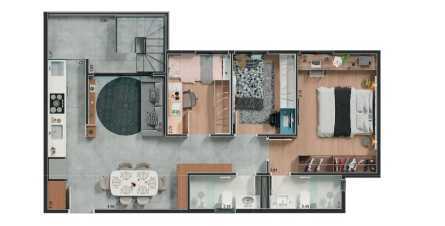 Apartamento à venda com 130m², 3 quartos com vaga - 26