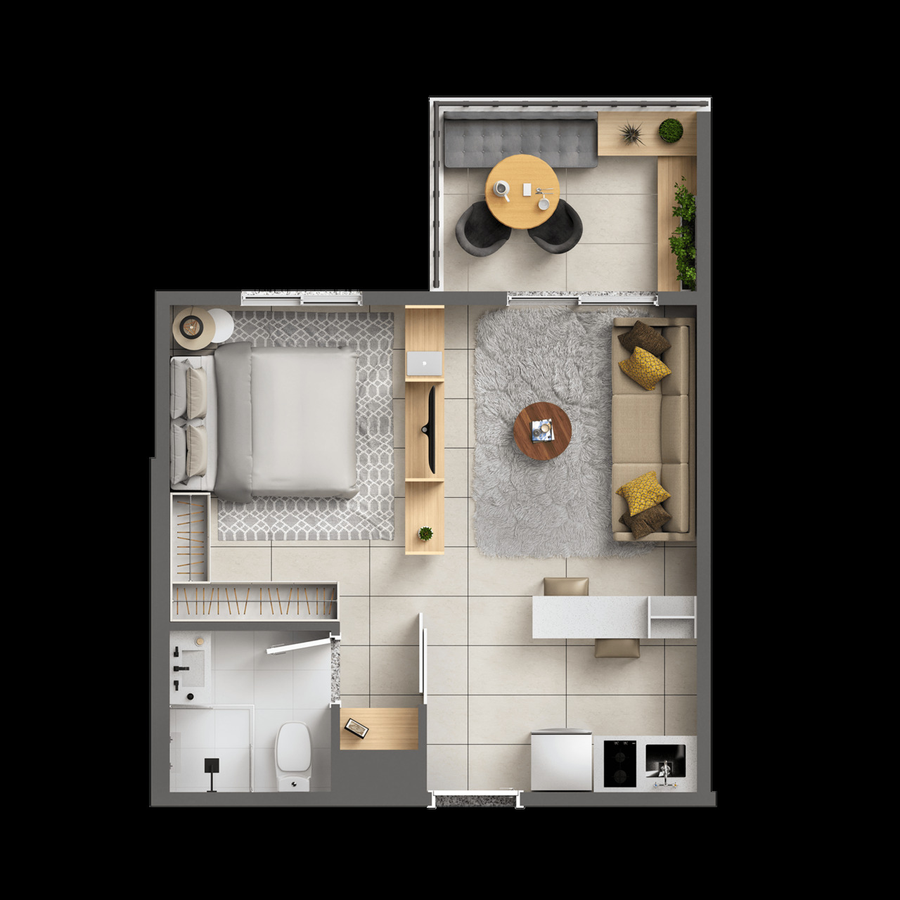 Studio à venda com 33m², 0 quartos sem vaga - 16