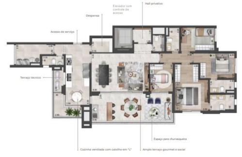Apartamento à venda com 174m², 4 quartos com vaga - 13