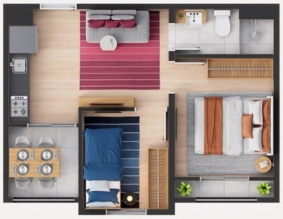 Apartamento à venda com 33m², 2 quartos sem vaga - 20