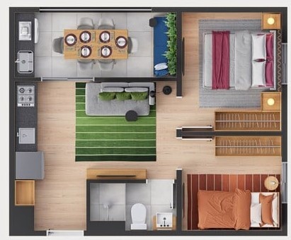Apartamento à venda com 36m², 2 quartos sem vaga - 20