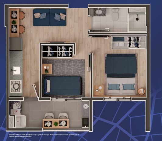 Apartamento à venda com 32m², 1 quarto sem vaga - 14