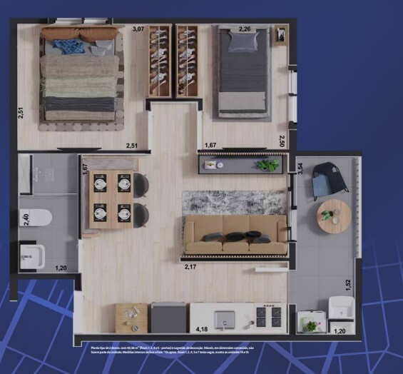 Apartamento à venda com 40m², 2 quartos com vaga - 14