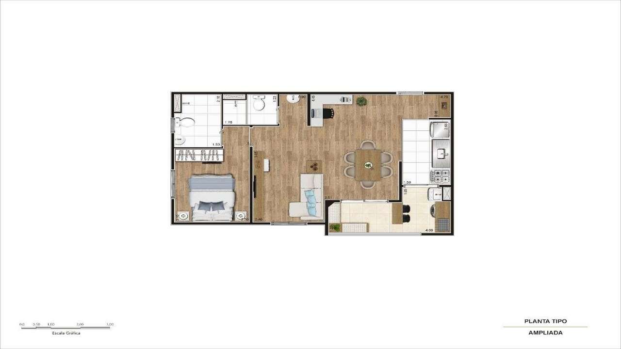 Apartamento à venda com 55m², 2 quartos com vaga - 18