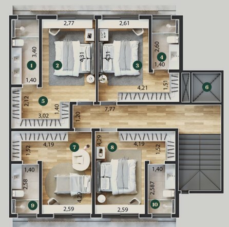 Apartamento à venda com 687m², 4 quartos com vaga - 22