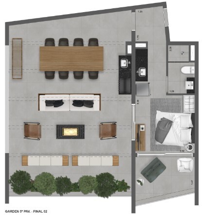 Apartamento à venda com 82m², 1 quarto sem vaga - 16