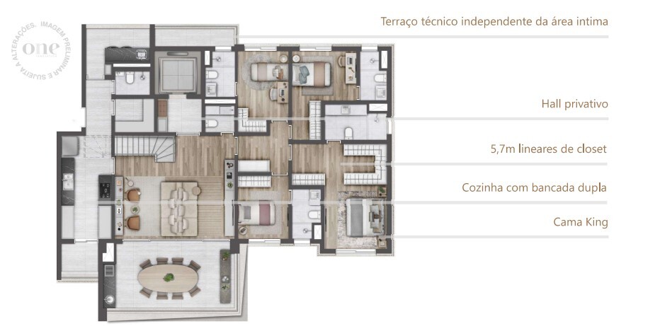 Apartamento à venda com 345m², 4 quartos com vaga - 17
