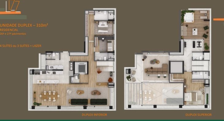 Apartamento à venda com 312m², 4 quartos com vaga - 17